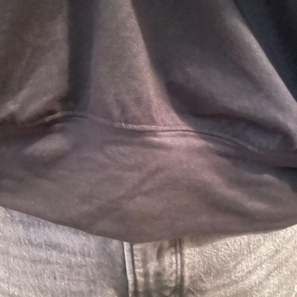 Peyton Jensen sweatshirt long sleeve banded hem ombre tie dye black orange small - Picture 3 of 7